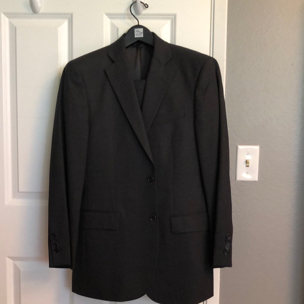 Brooks Brothers 346 Stretch Suit Charcoal
